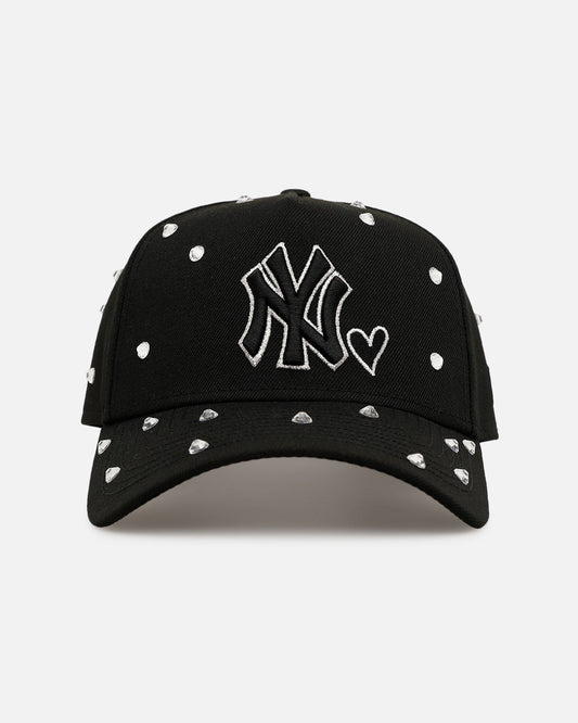 New Era New York Yankees 'Black Satin Hearts' 9FORTY A-Frame Snapback Black