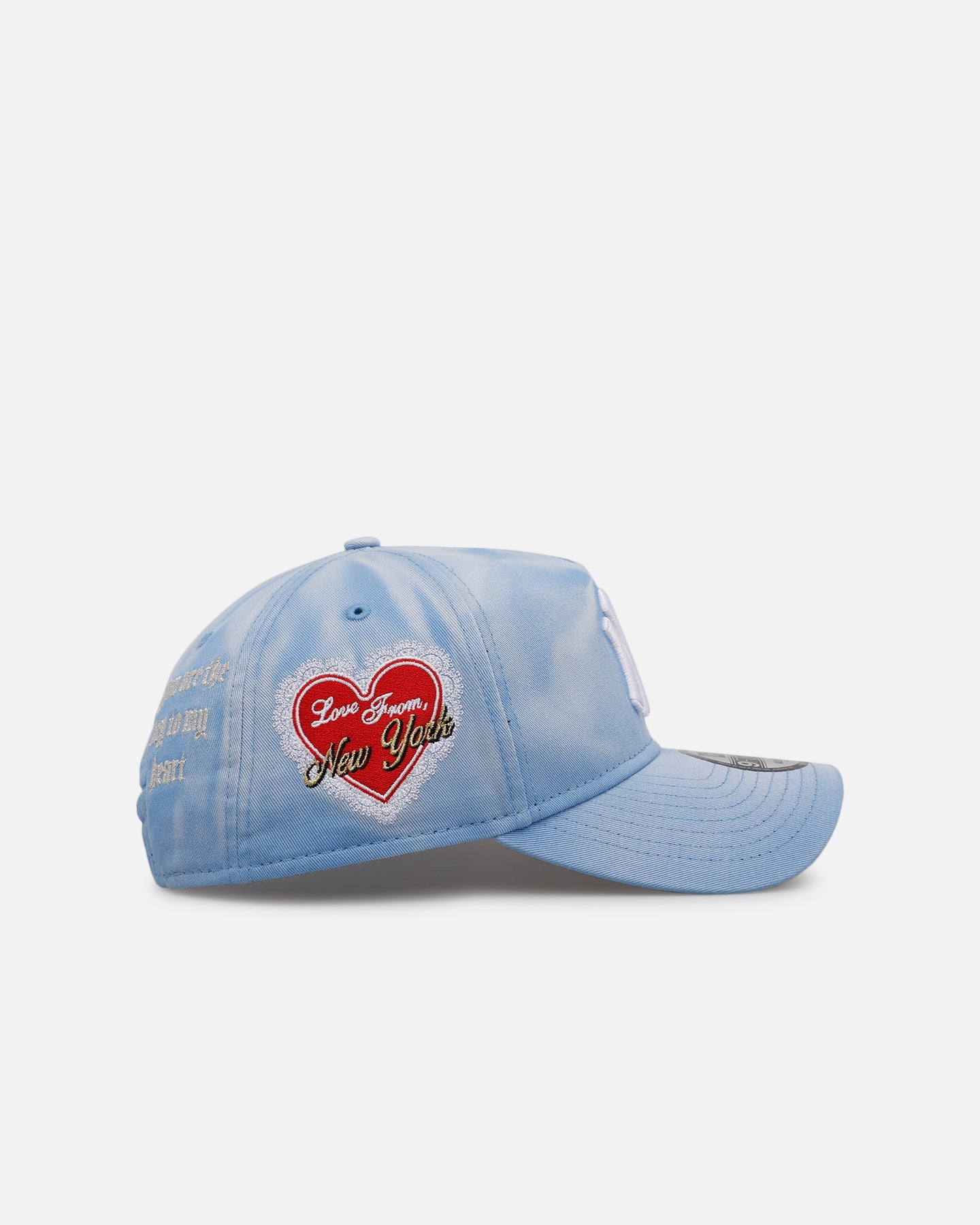 New Era New York Yankees 'Hopeless Romantic' 9FORTY A-Frame Snapback Sky Blue