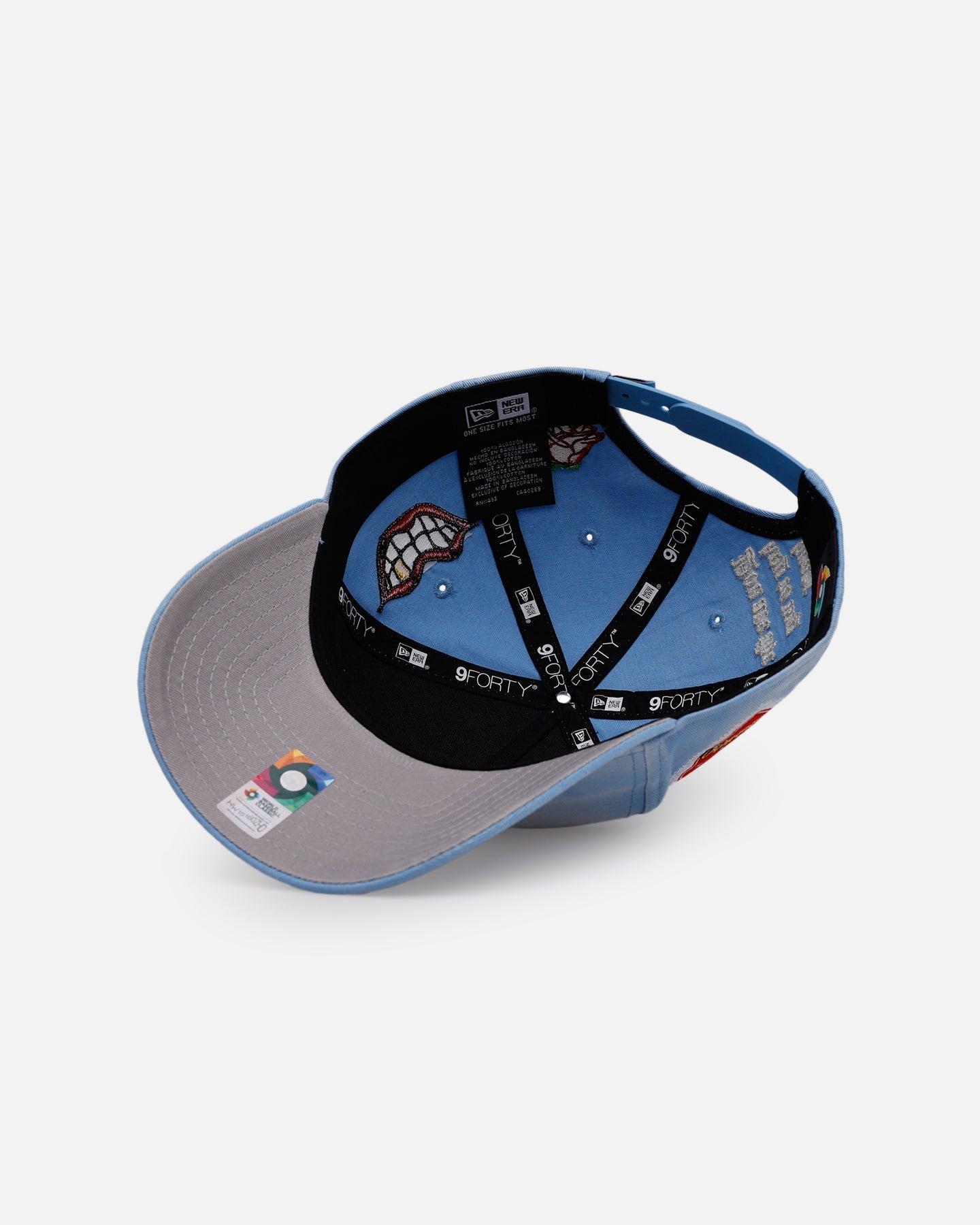 New Era Mexico National Baseball Team 'Hopeless Romantic' 9FORTY A-Frame Snapback Sky Blue