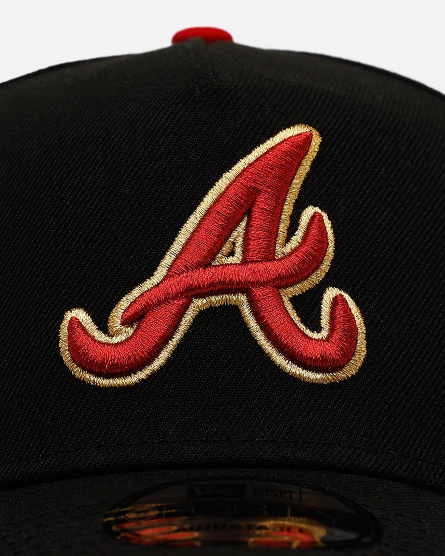 New Era Atlanta Braves 'Longevity' 9FORTY A-Frame Snapback Black/Red