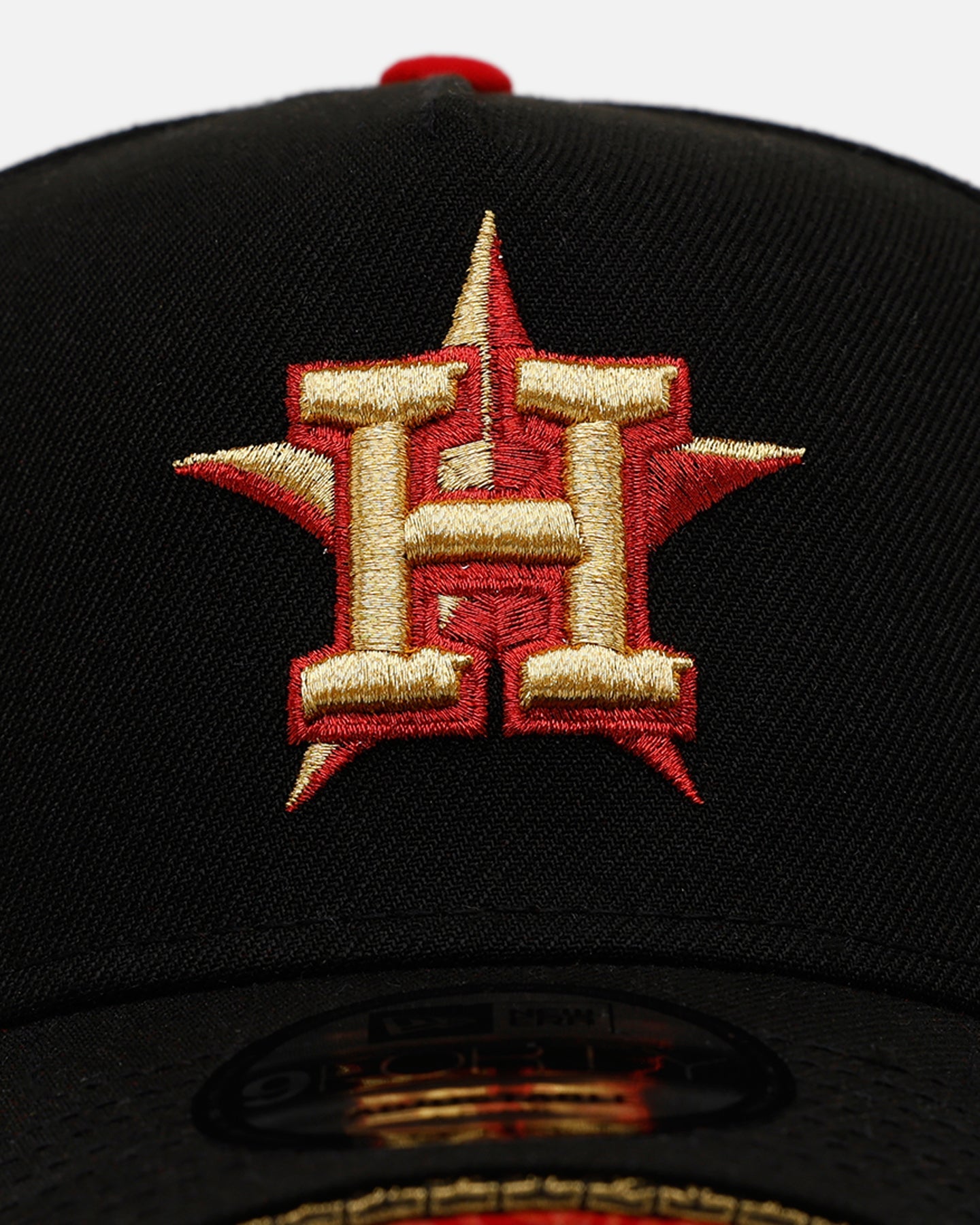New Era Houston Astros 'Longevity' 9FORTY A-Frame Snapback Black/Red