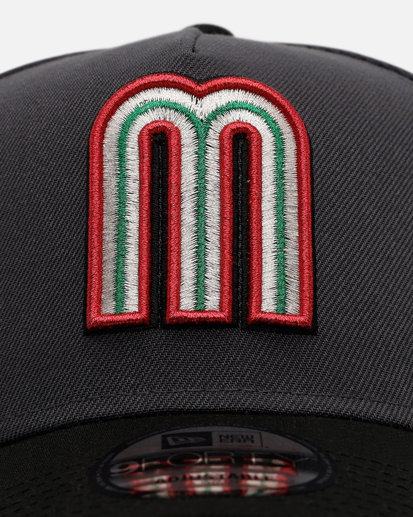 New Era Mexico National Baseball Team 'Stealth 2.0' 9FORTY A-Frame Snapback Graphite