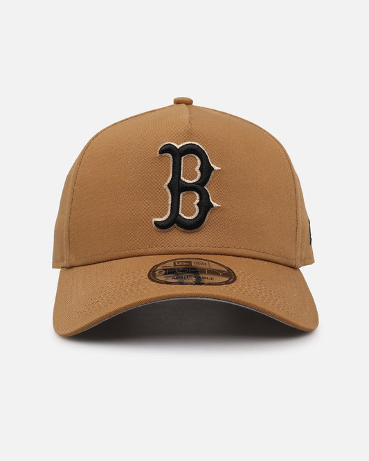New Era Boston Red Sox 9FORTY A-Frame Snapback Wheat