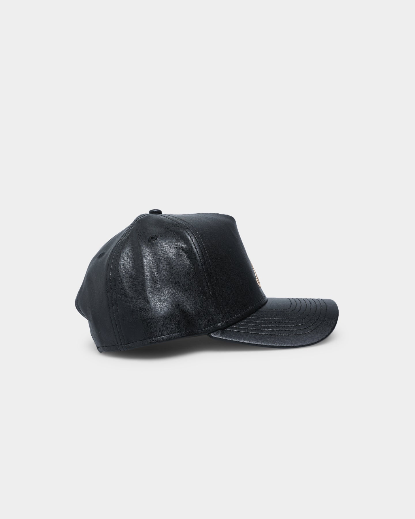 New Era Atlanta Braves "Black Tan PU Leather" 9FORTY K-Frame Snapback Black/Tan