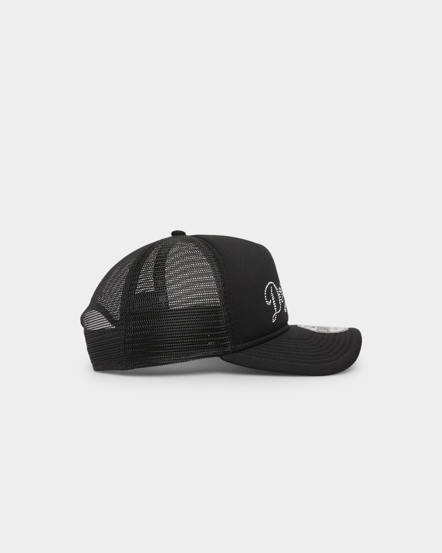 New Era Los Angeles Dodgers Rhinestone Trucker 9FORTY A-Frame Snapback Black