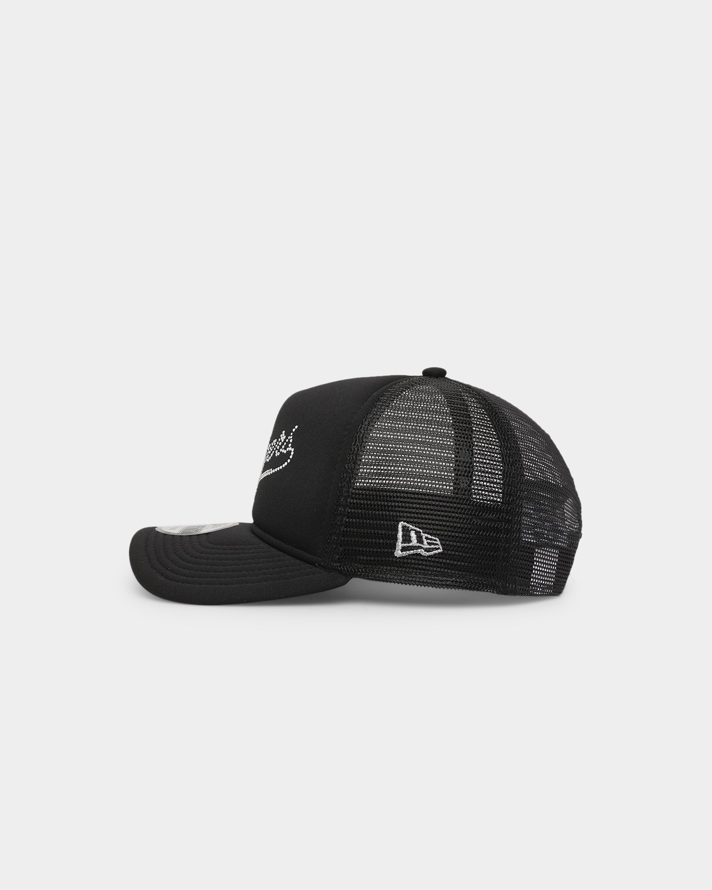 New Era Los Angeles Dodgers Rhinestone Trucker 9FORTY A-Frame Snapback Black