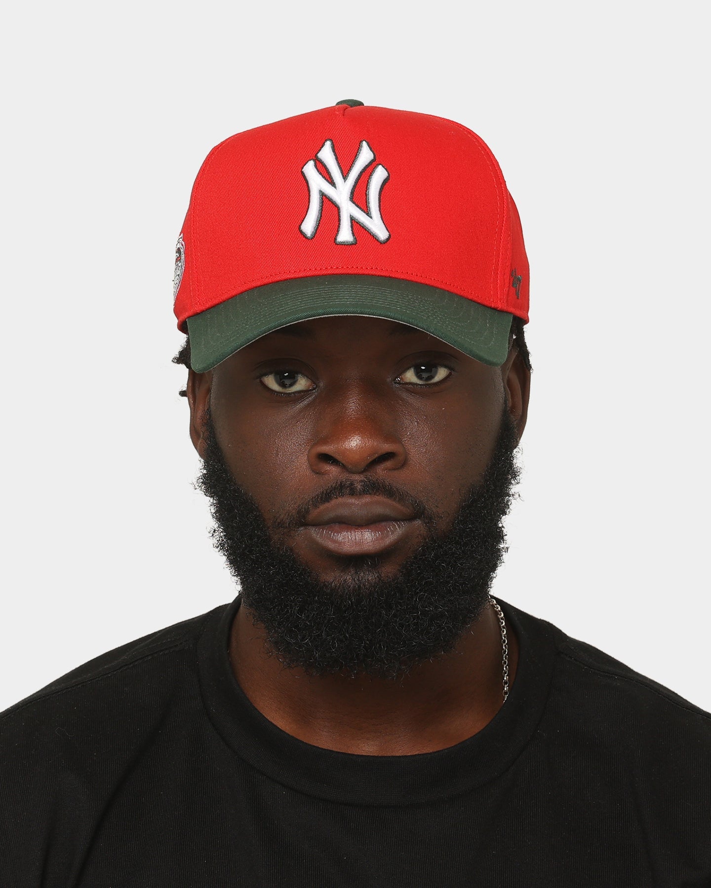 47 Brand New York Yankees 'Scarlet Pines' Sure Shot '47 MVP DT Snapback Red/Dark Green