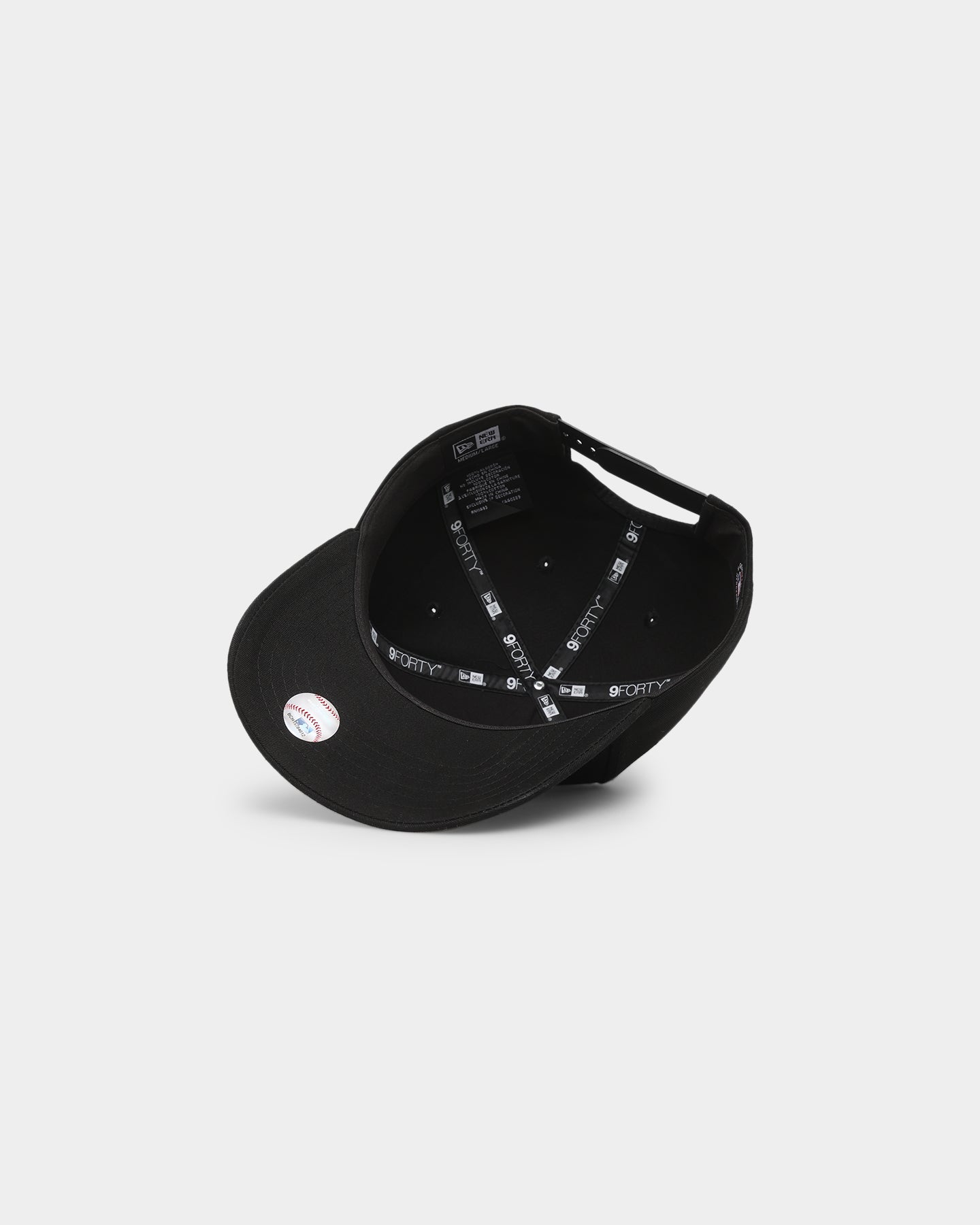 New Era New York Yankees 'Metal Badge' 9FORTY K-Frame Snapback Black/Silver