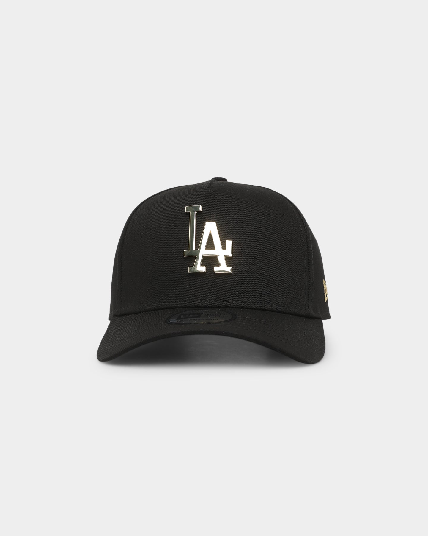 New Era Los Angeles Dodgers 'Metal Badge' 9FORTY K-Frame Snapback Black/Gold Metallic