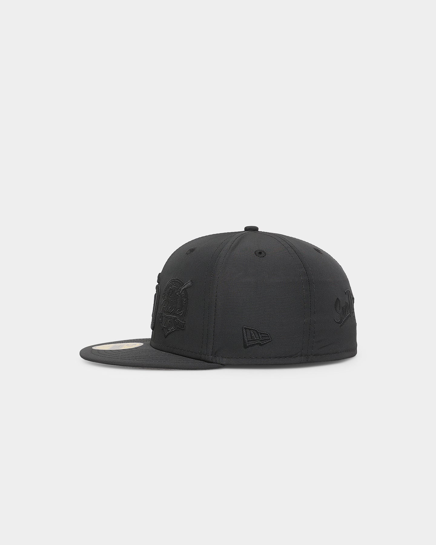 New Era San Diego Padres 'Triple Black Multi Logo Prolight' World Series 59FIFTY Fitted Black/Black