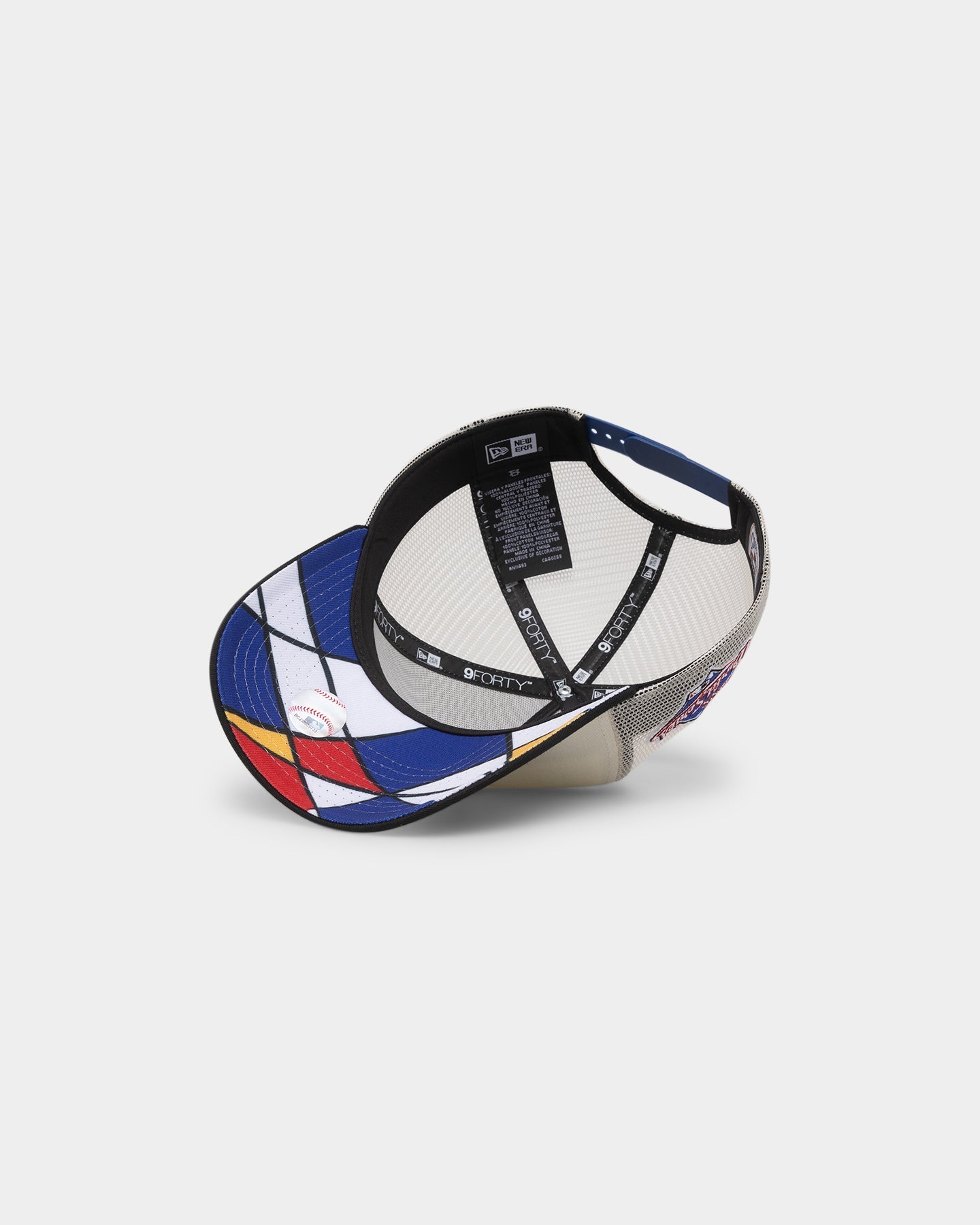 New Era Los Angeles Dodgers 'Retro Mosaic' 9FORTY A-Frame Trucker Snapback White/Black