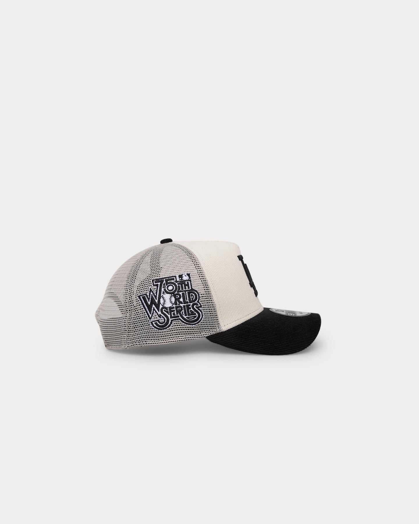 New Era Los Angeles Dodgers '2-Tone Corduroy' Trucker Snapback Chrome/Black