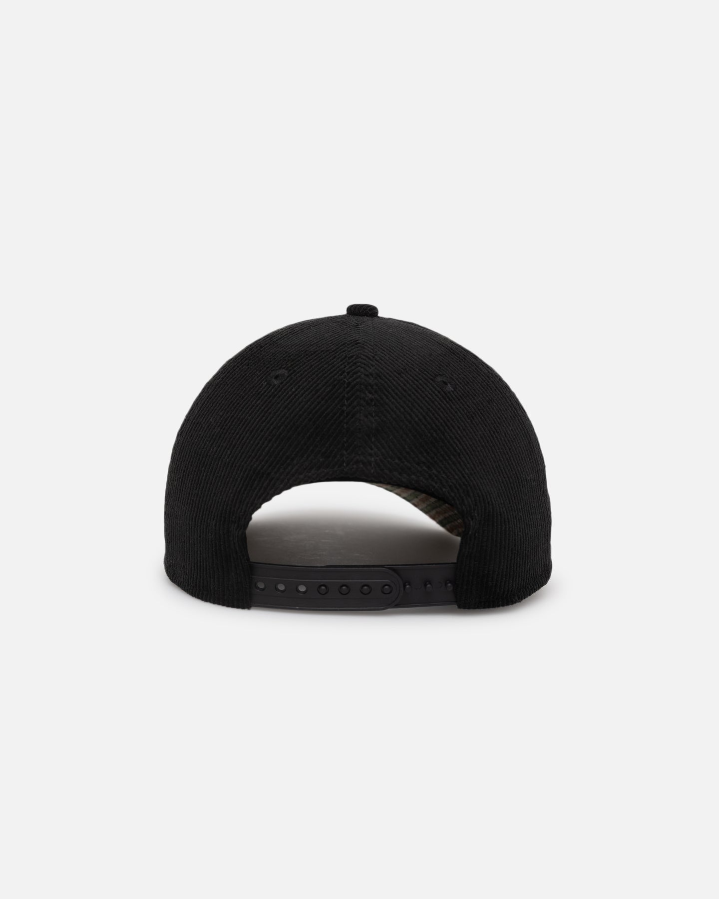 New Era Boston Red Sox 'Black Cord Plaid UV' 9FORTY A-Frame Snapback Black/Plaid