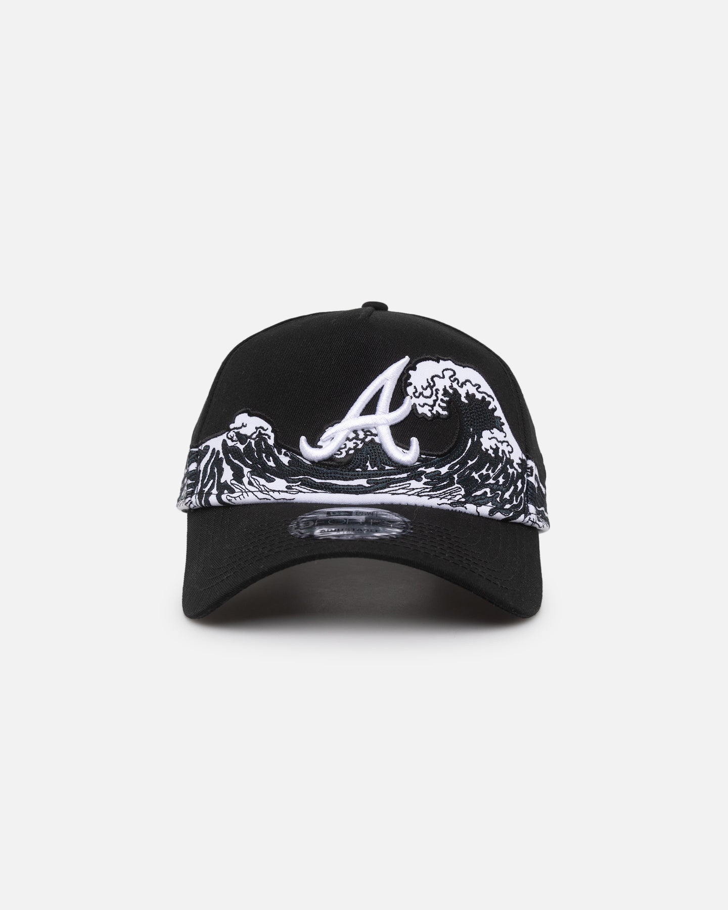 New Era Atlanta Braves "Wave" 9FORTY A-Frame Snapback Black/White