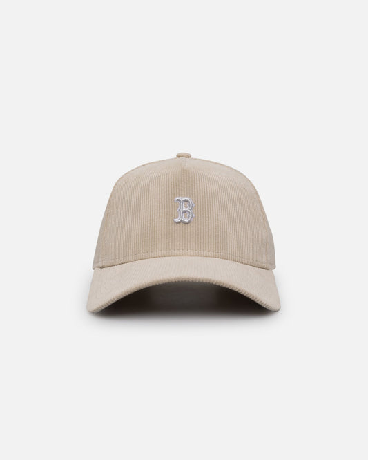 New Era Boston Red Sox 'Micro Cord Cream' 9FORTY A-Frame Snapback Cream/White