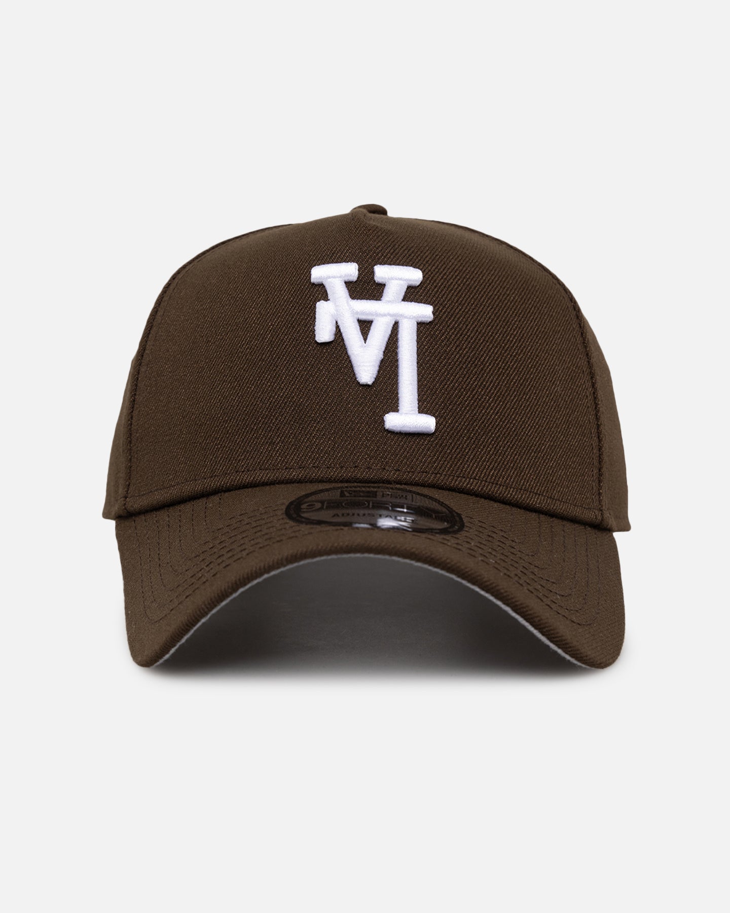 New Era Los Angeles Dodgers 'Upside Down LA Logo' 9FORTY A-Frame Snapback Walnut