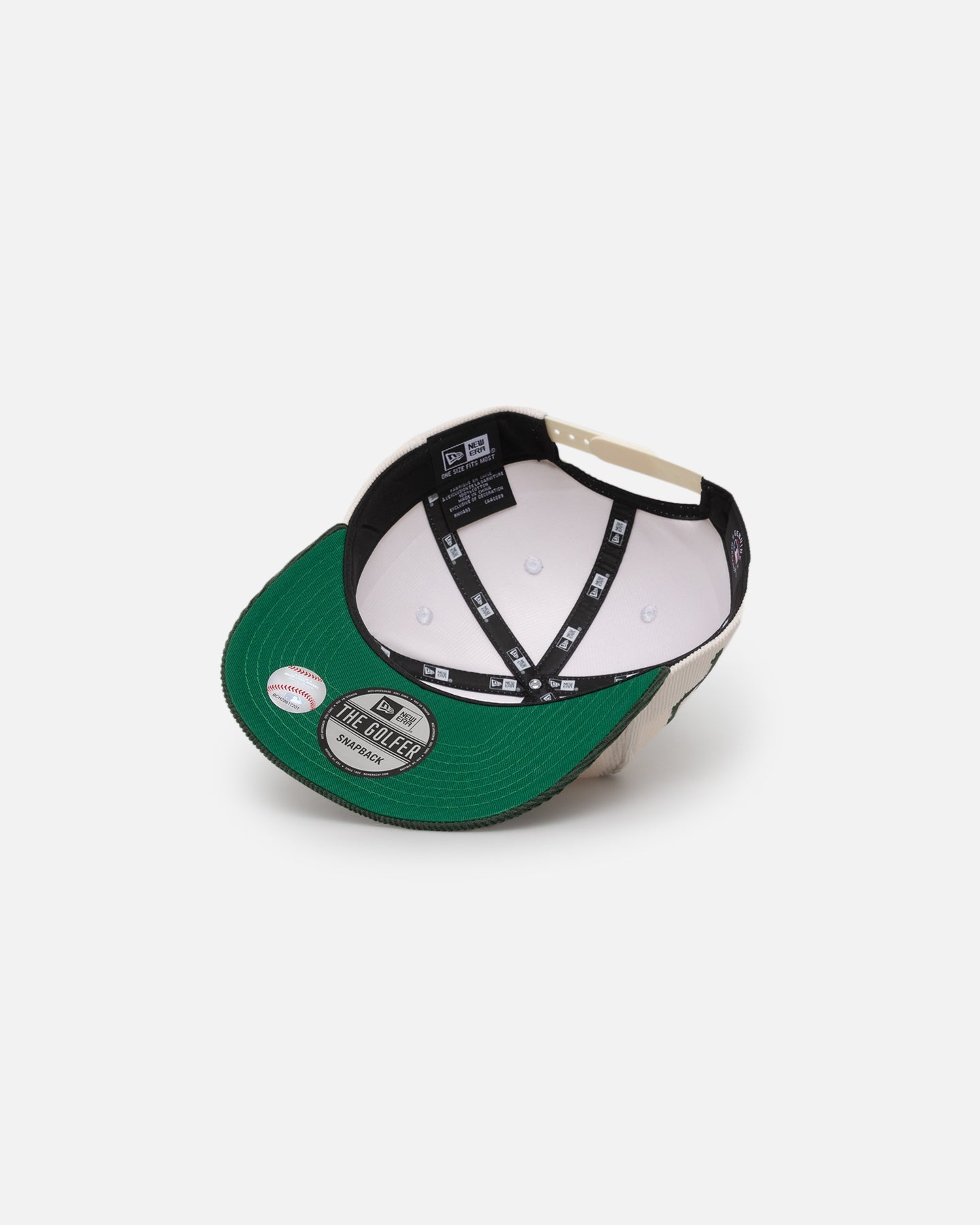 New Era Pittsburgh Pirates 'Currency Corduroy' Golfer Pre-Curved Snapback Chrome White
