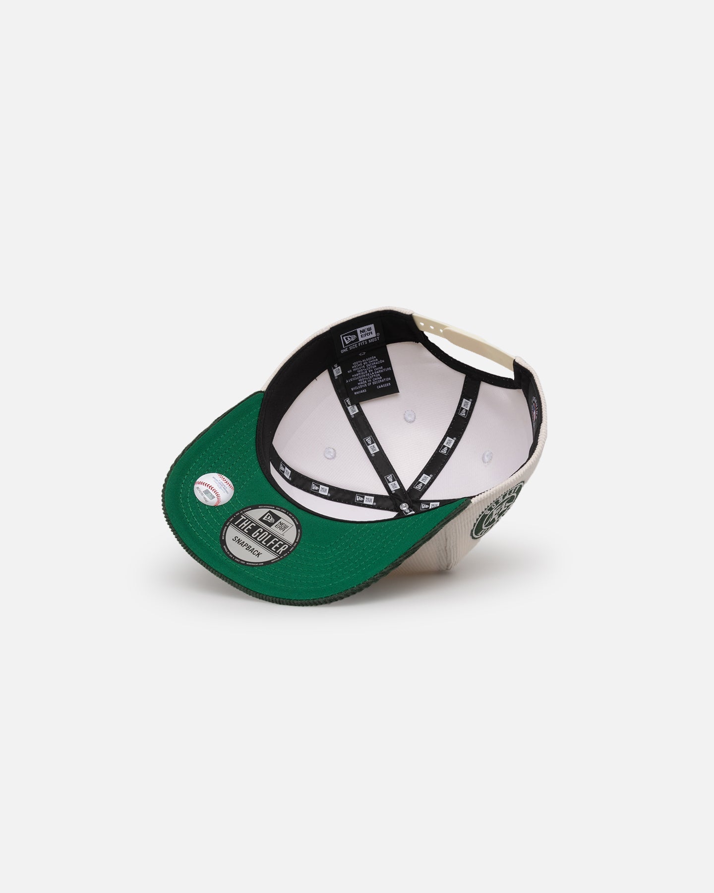 New Era Houston Astros 'Currency Corduroy' Golfer Pre-Curved Snapback Chrome White