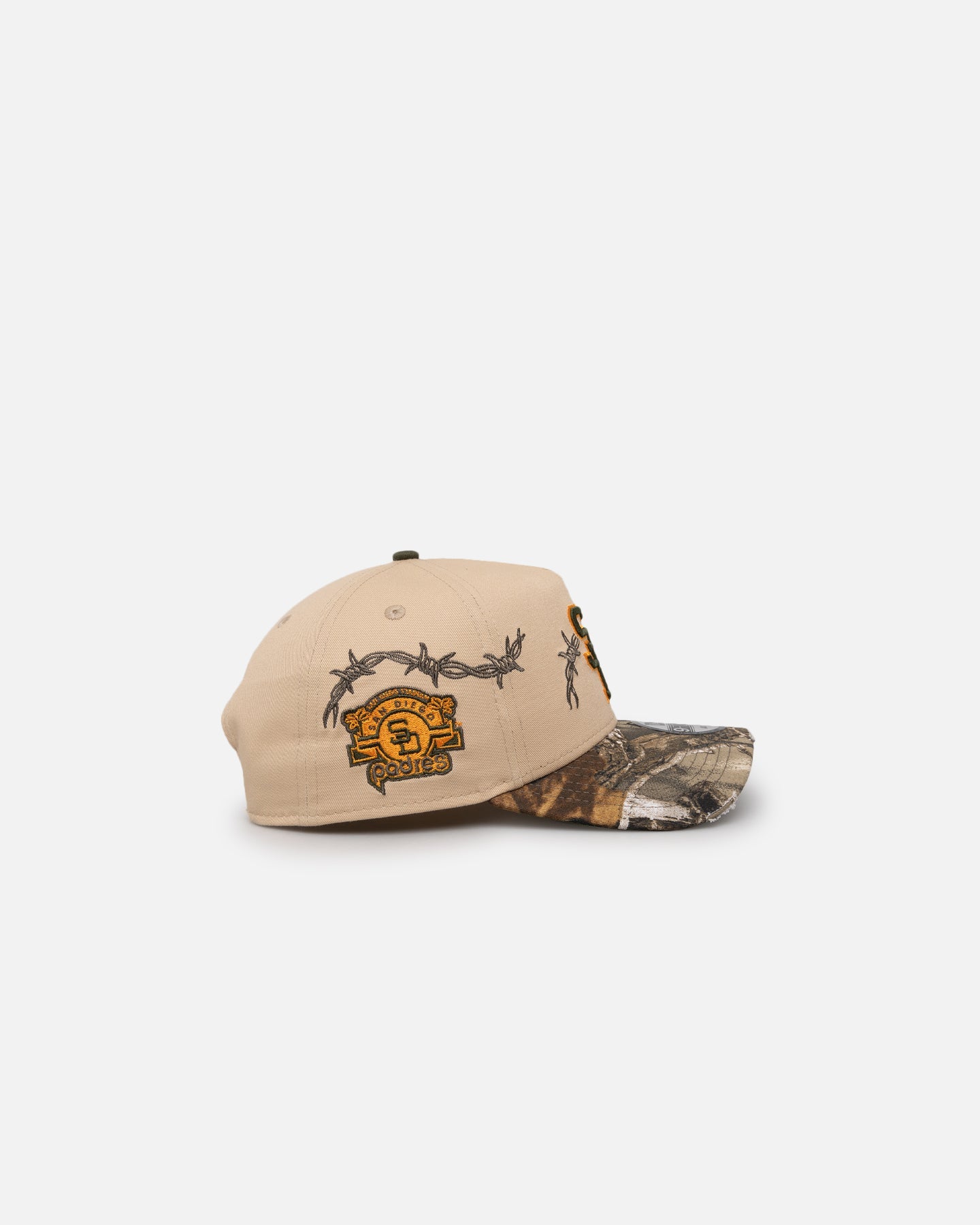 New Era San Diego Padres 'Real Tree Edge Grit' 9FORTY A-Frame Snapback Oat Milk/Real Tree