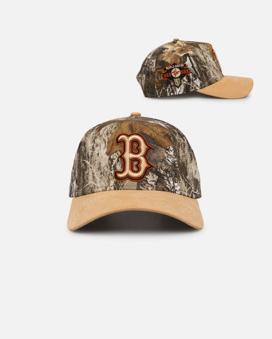 New Era Boston Red Sox 'Real Tree Tan Suede' 9FORTY A-Frame Snapback Real Tree