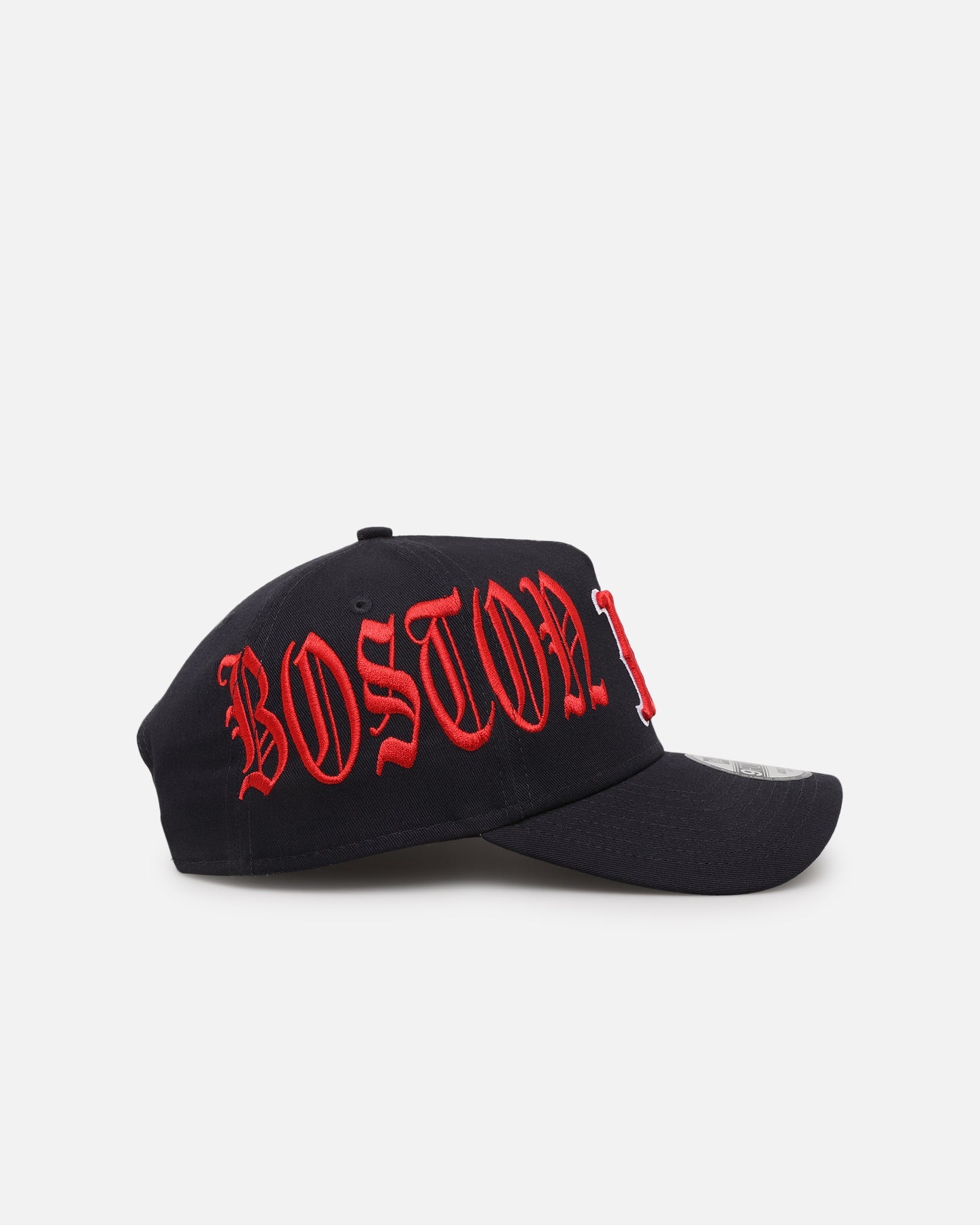 New Era Boston Red Sox 'Gothic Script' 9FORTY A-Frame Snapback Scarlet/Navy