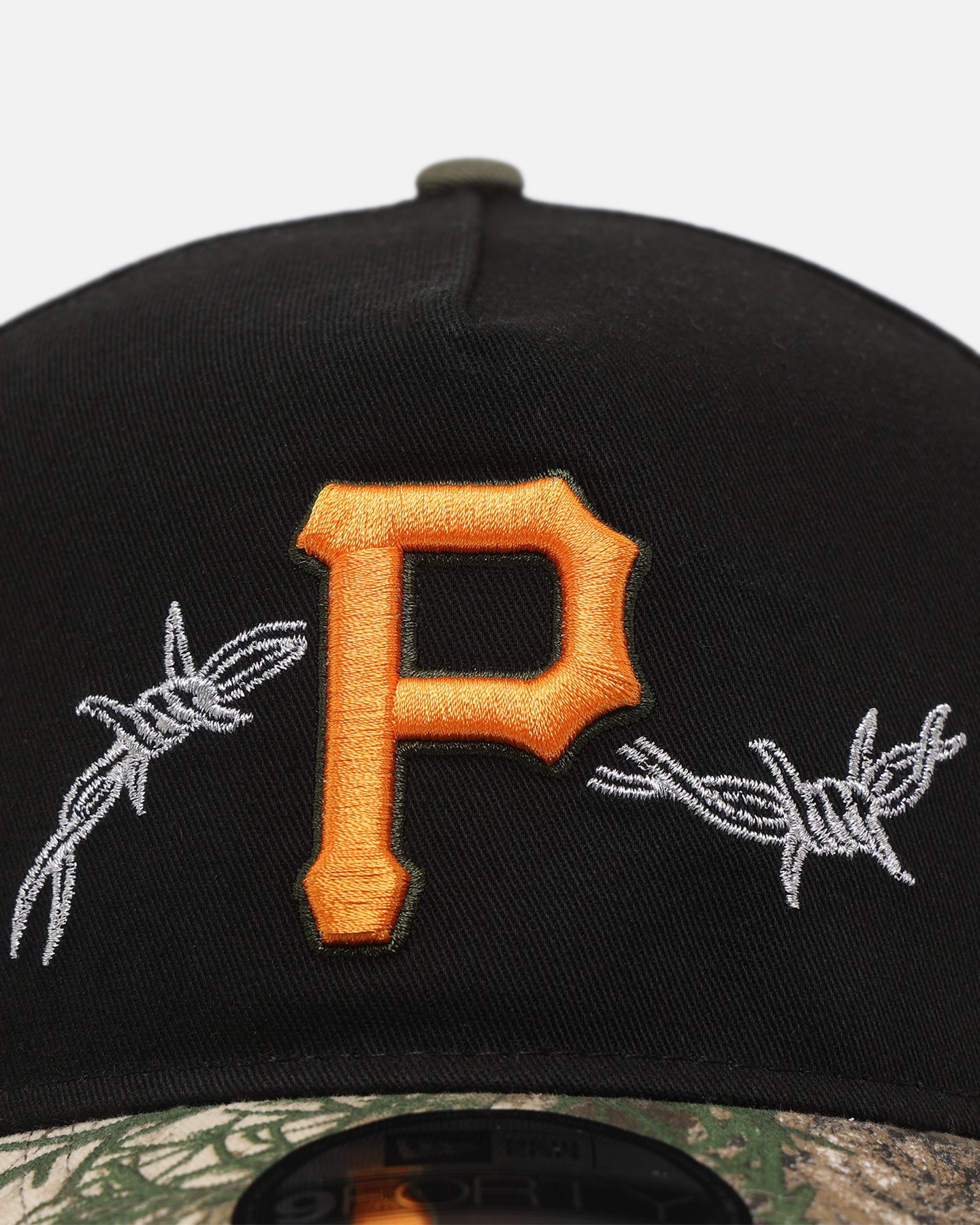New Era Pittsburgh Pirates 'Realtree Grit 2.0' 9FORTY A-Frame Snapback Black/Green/Orange