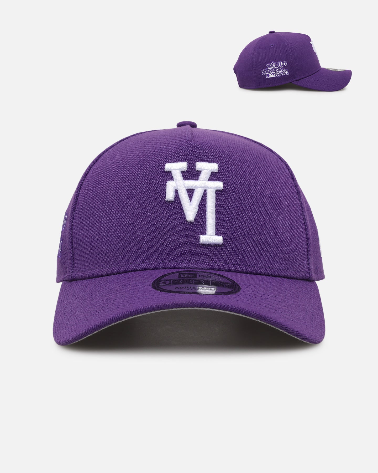 New Era Los Angeles Dodgers 'Upside Down LA Polychromatic' 9FORTY A-Frame Snapback Purple