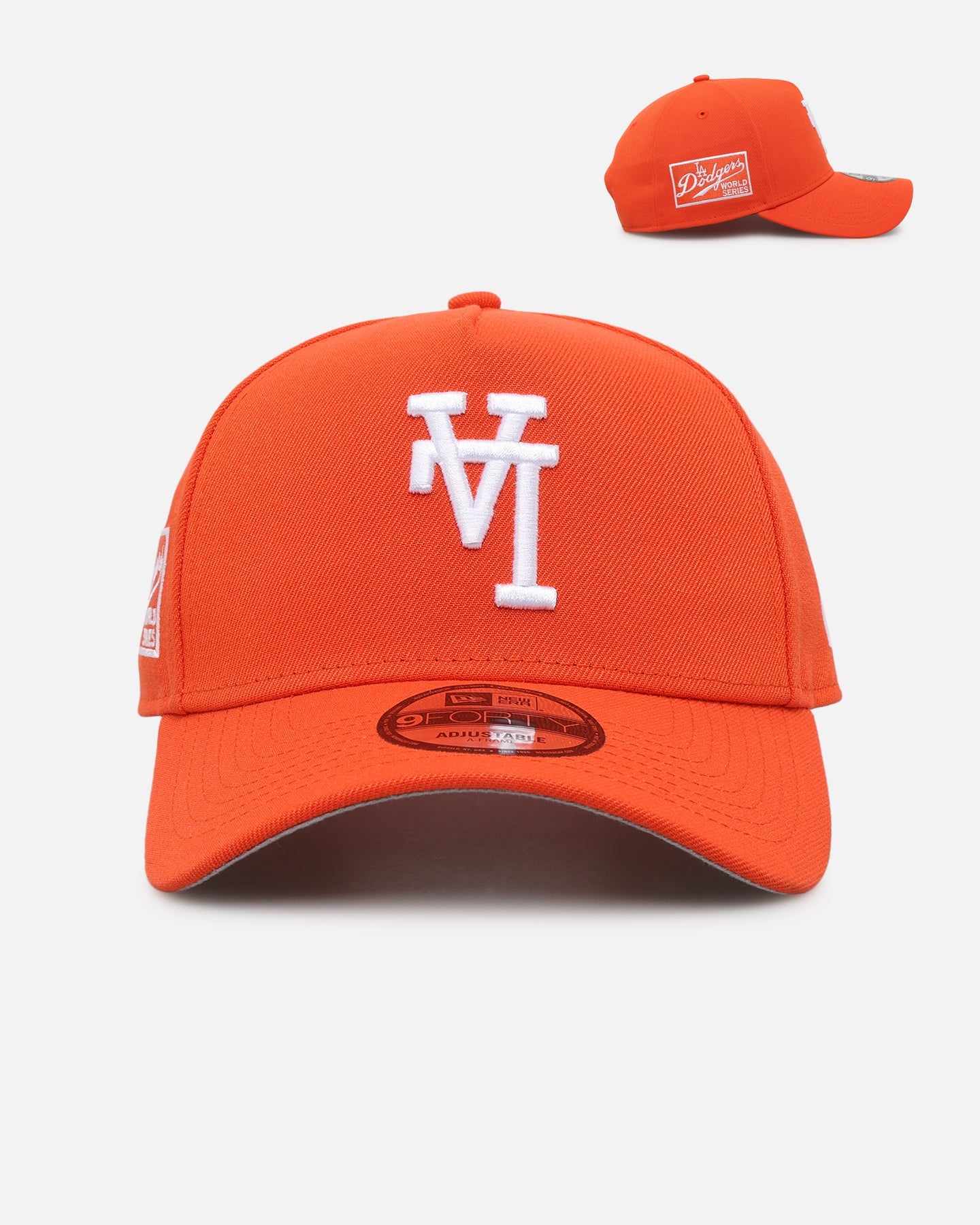 New Era Los Angeles Dodgers 'Upside Down LA Polychromatic' 9FORTY A-Frame Snapback Orange